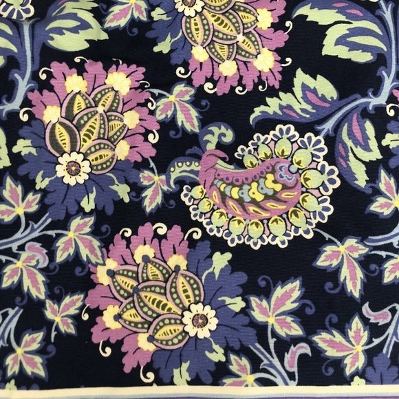 TALBOTS Petites women skirt  blue floral 2P Paisley Midi Length Zipper - Picture 3 of 10